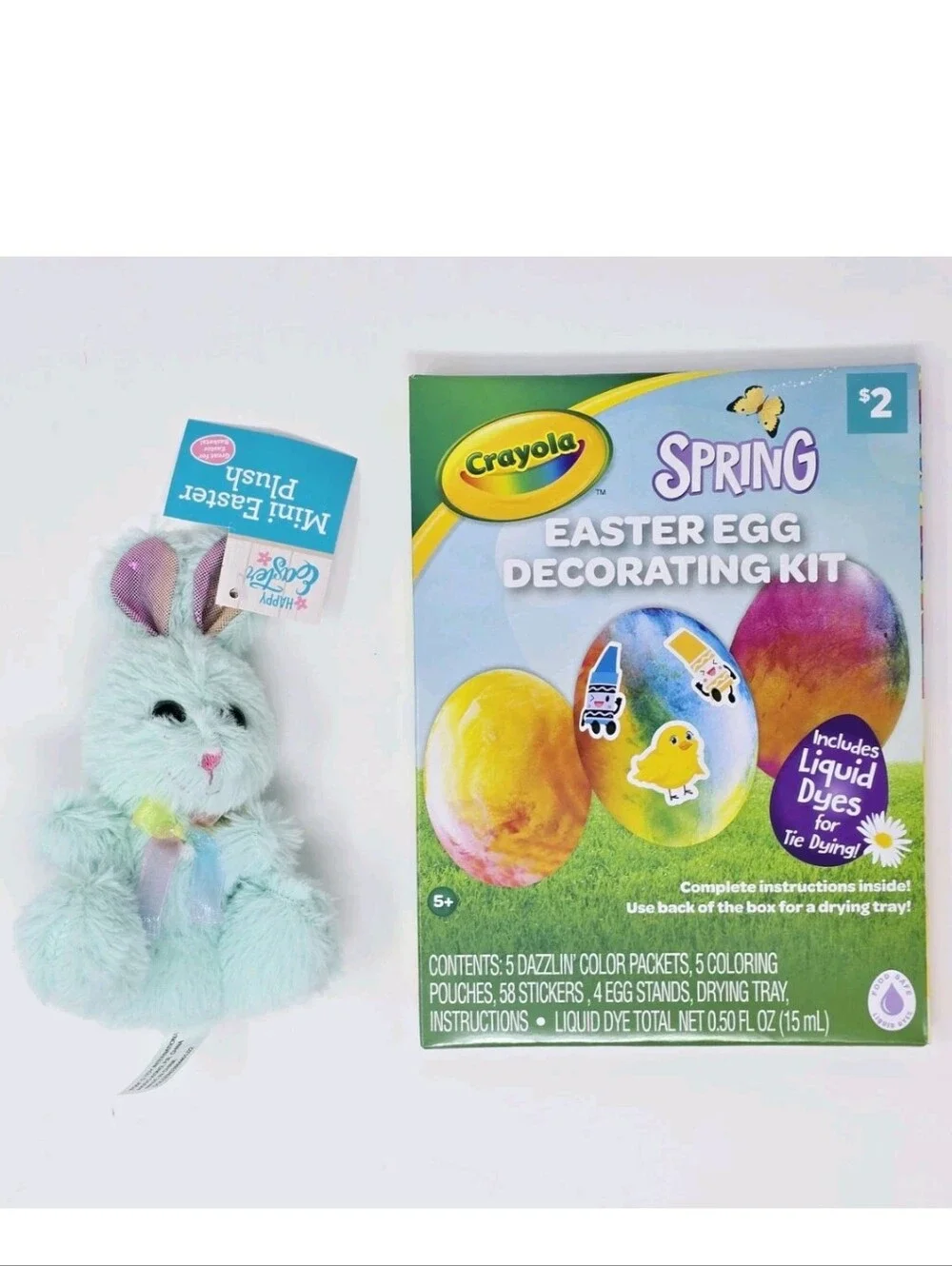 NEW Easter Basket Gift Bundle 50 Eggs Plush Bunny Egg Decorating Kit & More!